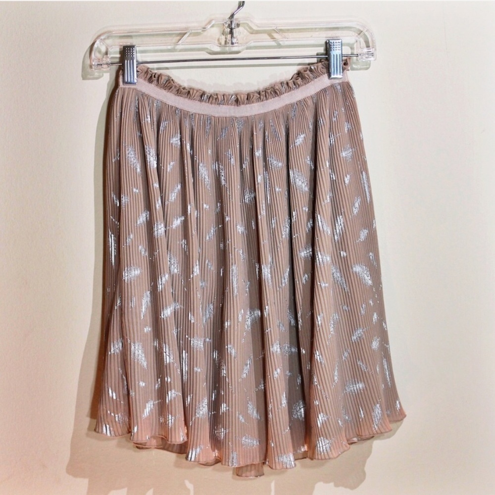 Darling Skirt with Metallic Leaves || NWOT